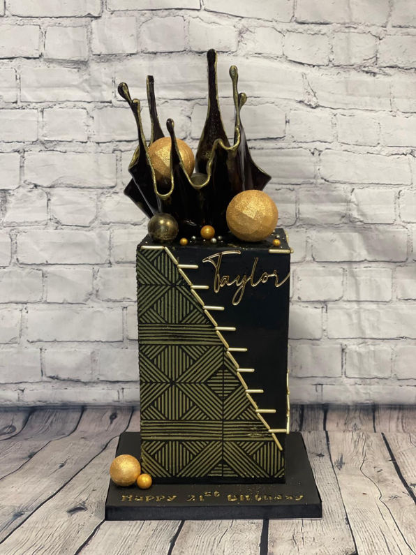 buttercream roses cake